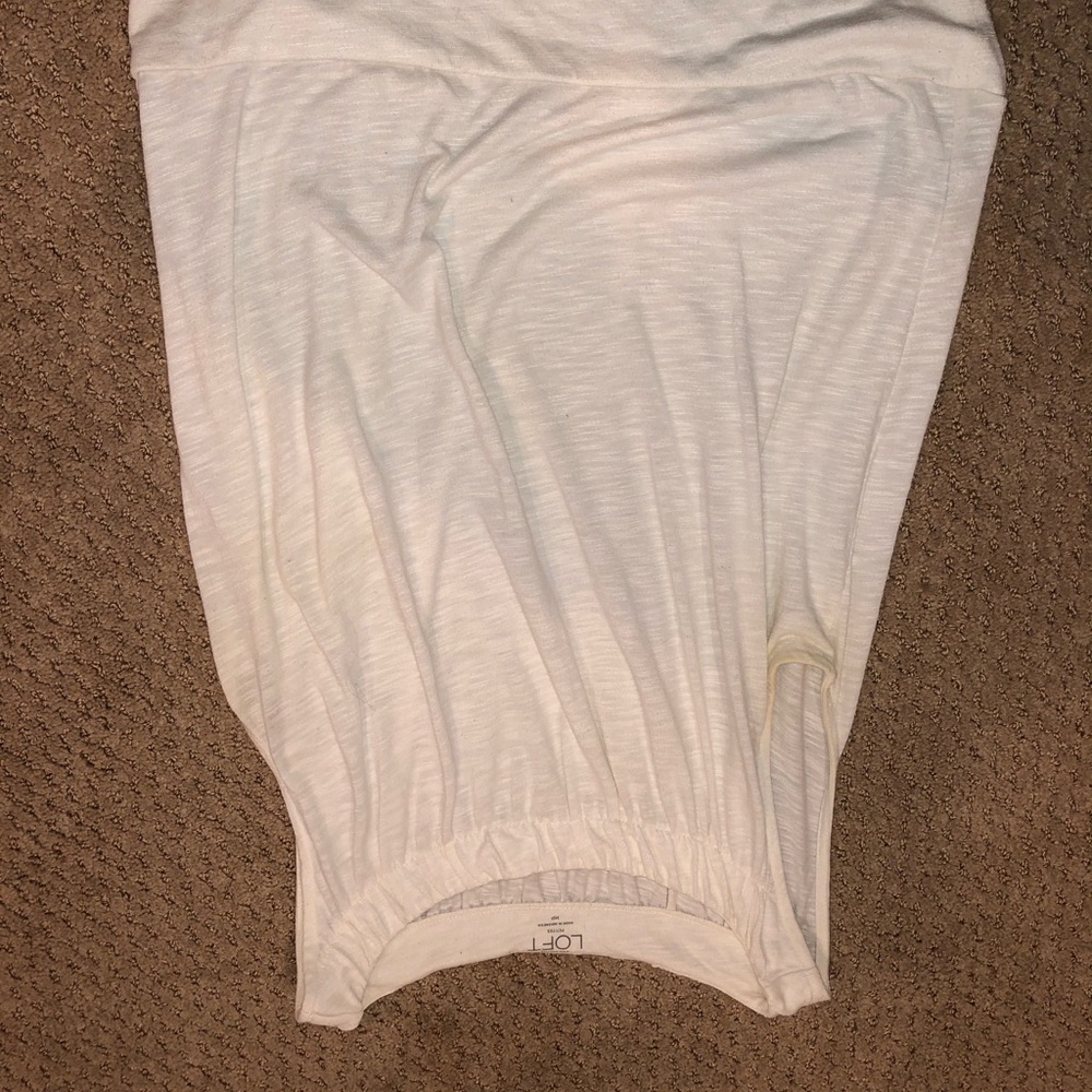 Loft white tank top